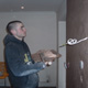 plastering walls